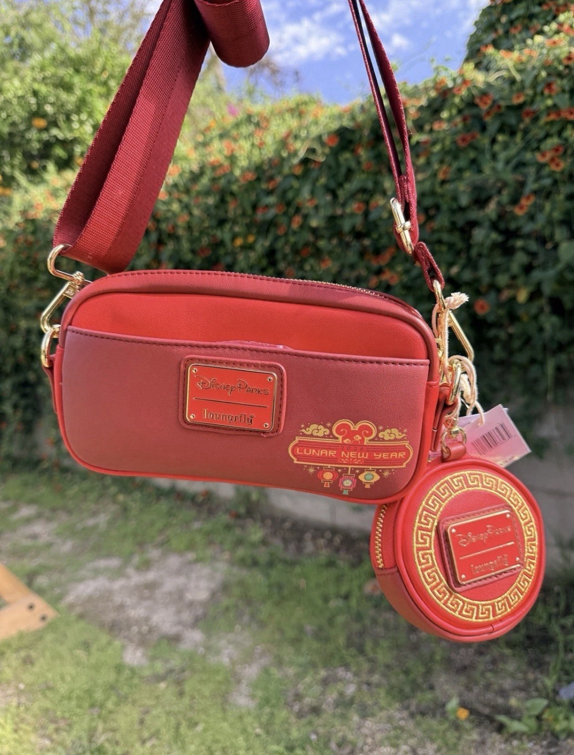 NWT Disney Parks DCA 2026 Lunar New Year Loungefly Crossbody Coin Purse Horse