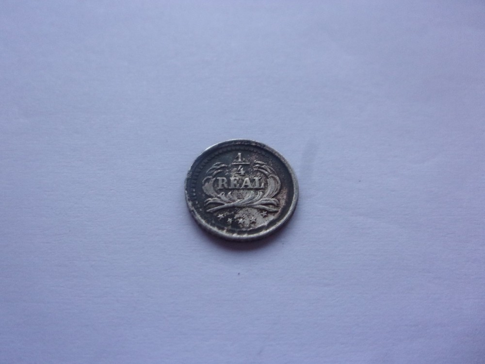 Guatemala 1889 silver 1/4 real dp17