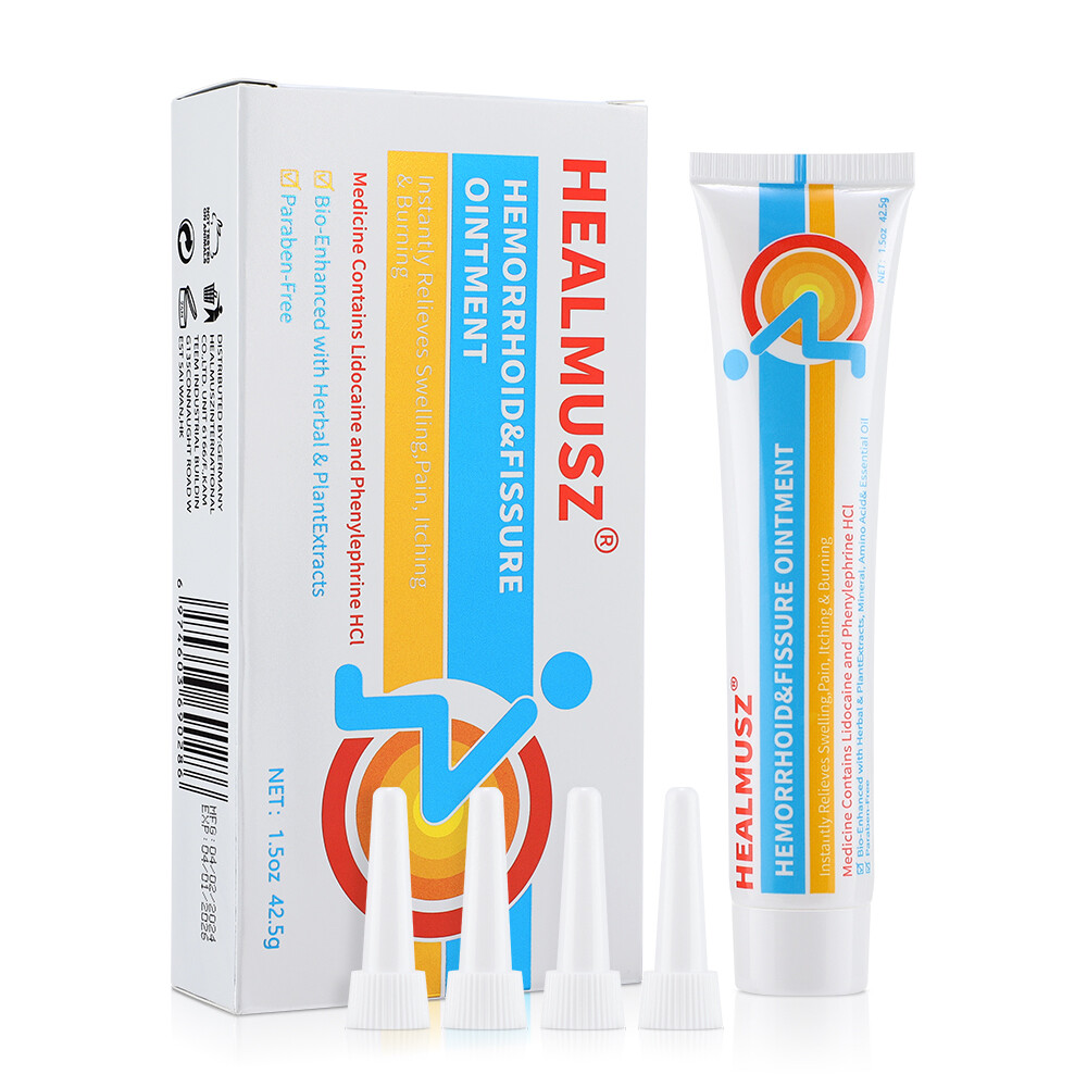 Hemorrhoids Remove Ointment Herbal Cream Relief Piles Pain Reduce Itching 42.5g