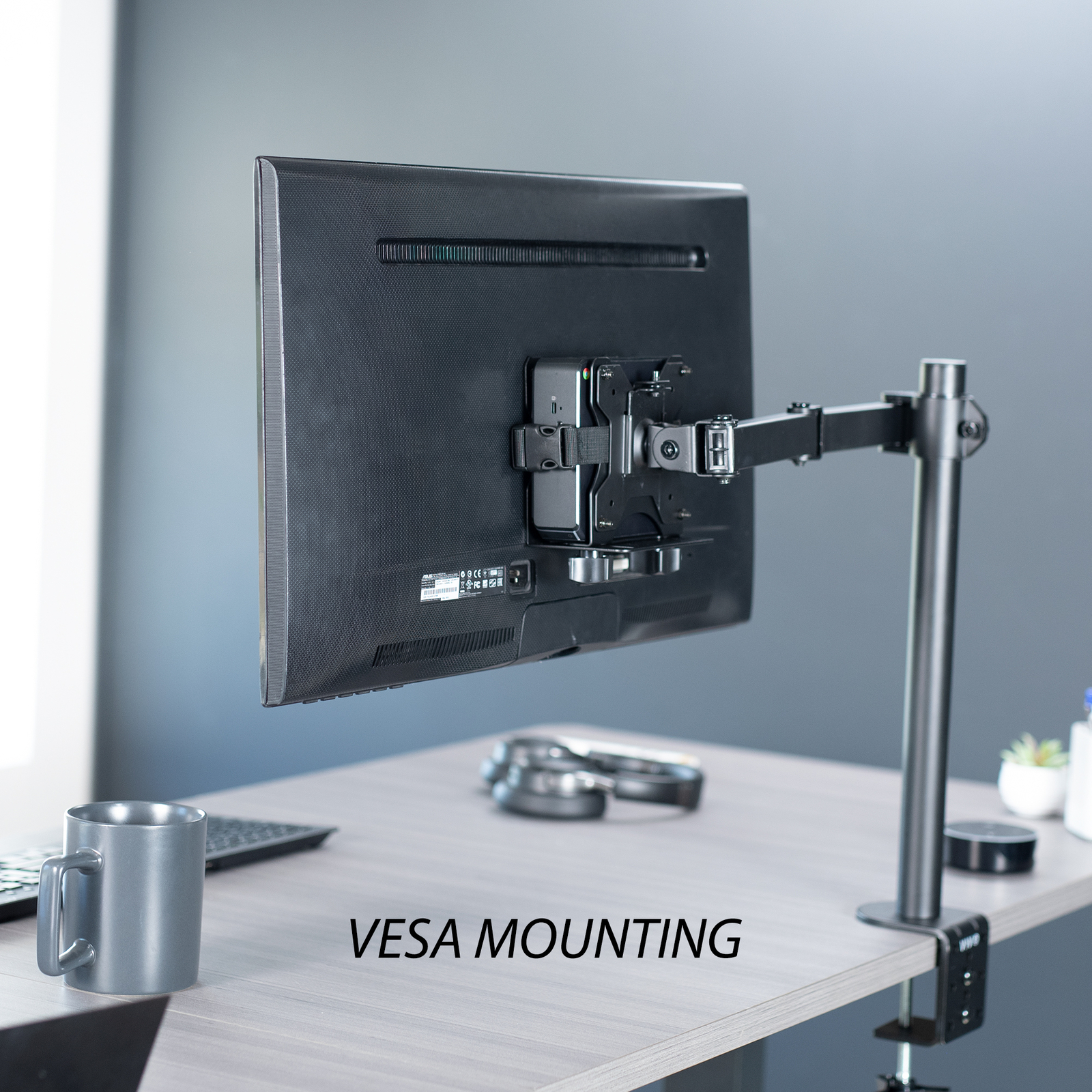 VIVO Adjustable Thin Client Mount Bracket | Stand or Under Desk Mini PC Holder
