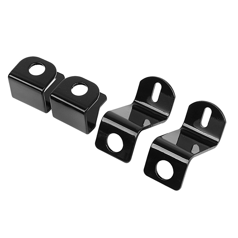 Black Saddlebag Locks Security Mounting Bracket Kit For Harley Electra Glide FLH