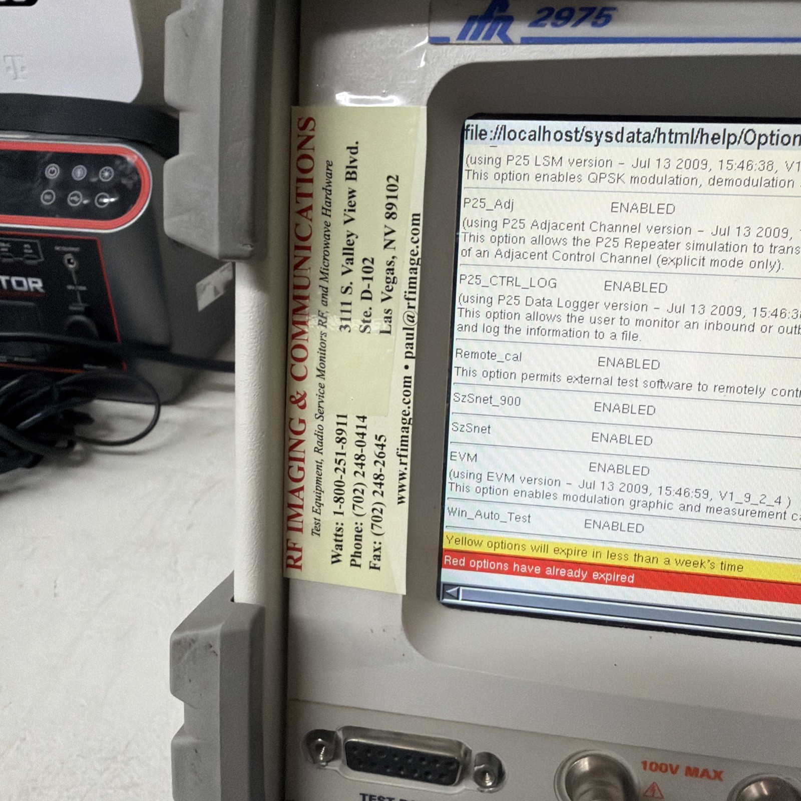 Aeroflex IFR 2975 Communications Test Set-90 day warranty