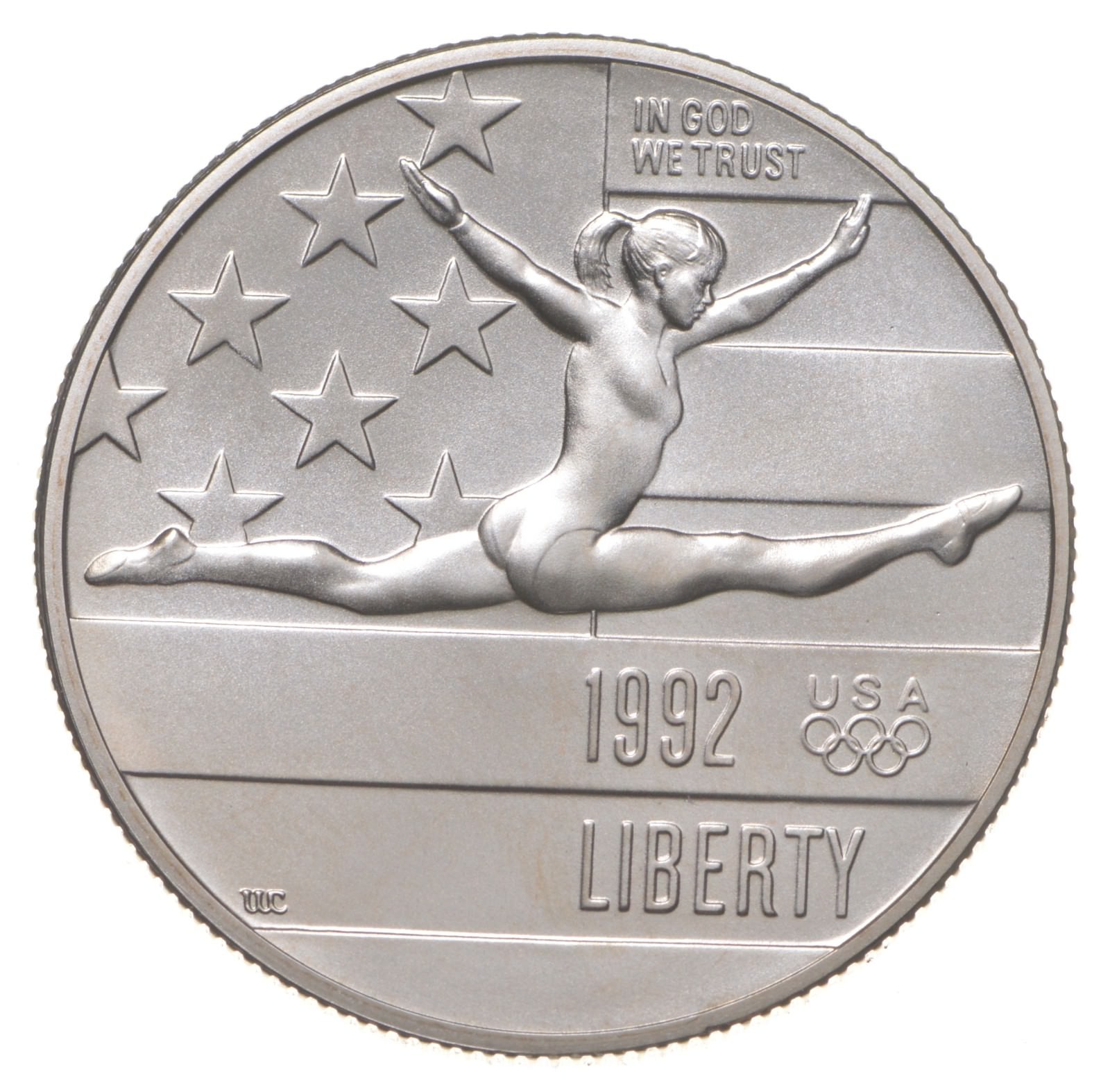 1992-P Unc BU Olympic Gymnastics Commemorative Half Dollar