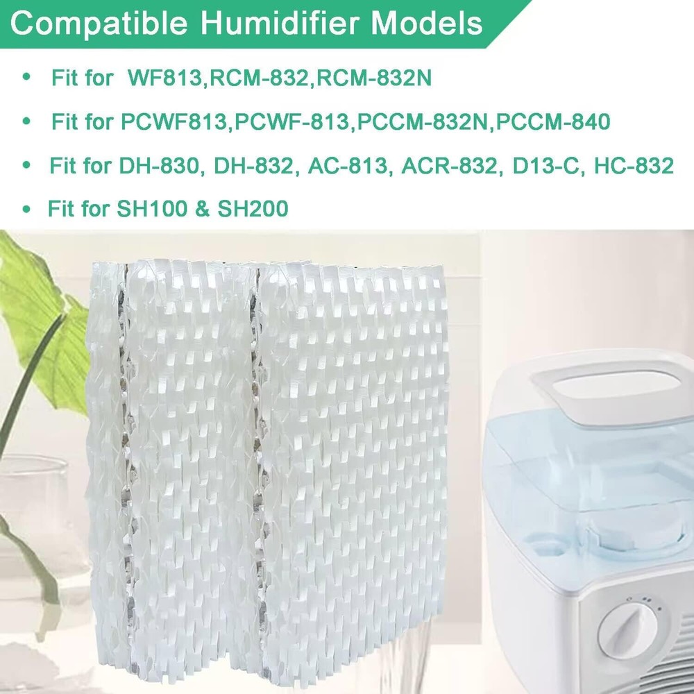 4-Pack WF813 Humidifier Filter Compatible with Equate Eqwf813 Eq-2119-UlRepl