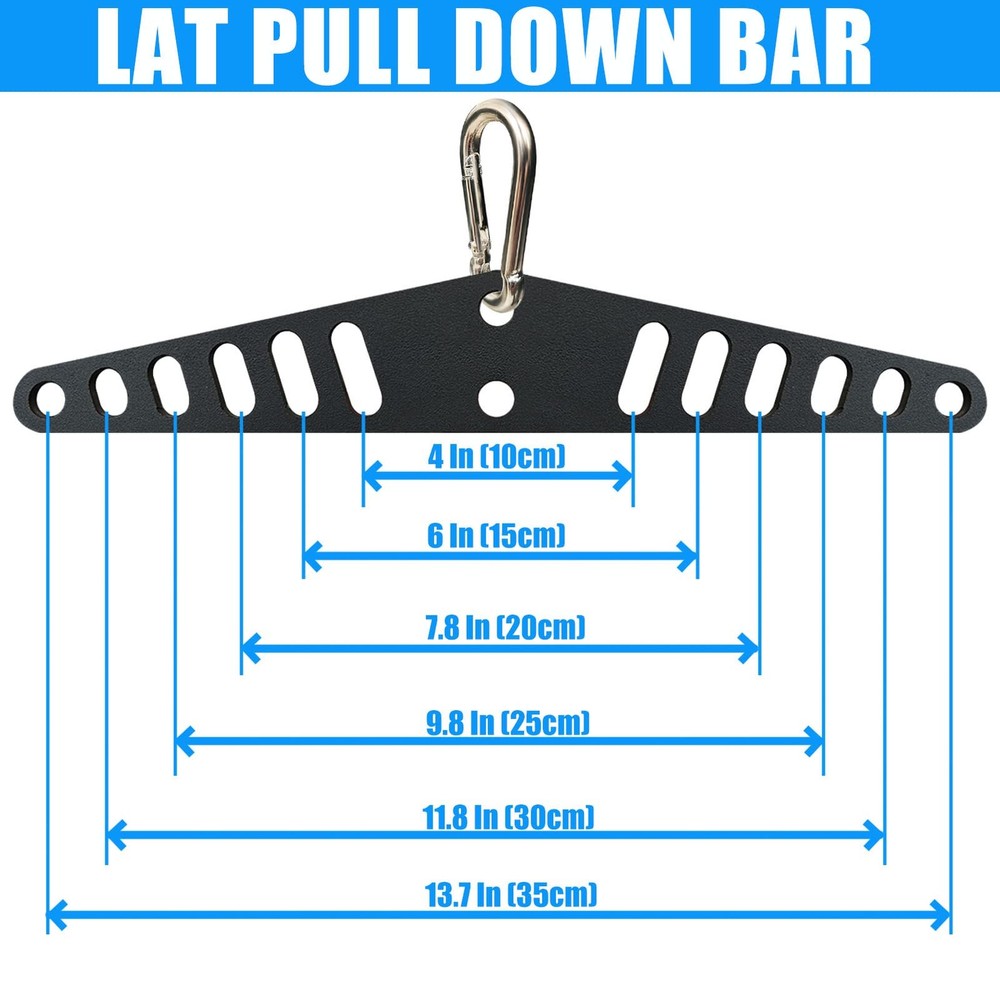 LAT Pull Down Bar for Home Gym LAT Pulldown Attachments for Pulley System Cable