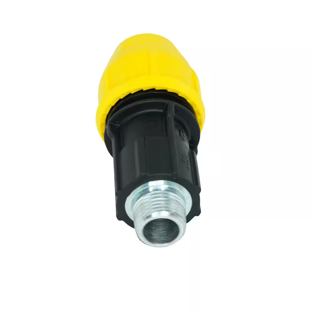 1/2 In. Polyproylene Underground Yellow Poly Gas Pipe Conversion Fitting | (NEW)