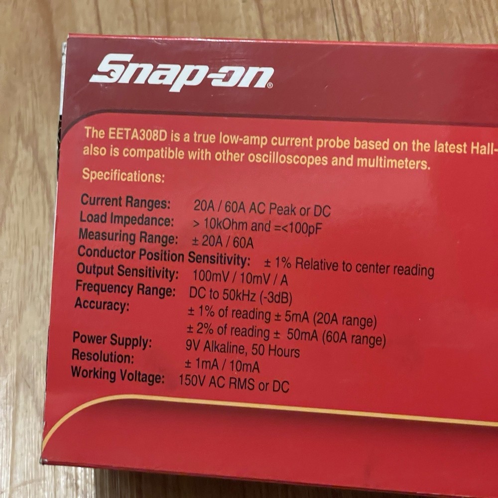 Snap On Low Amp AC/DC Probe EETA308D