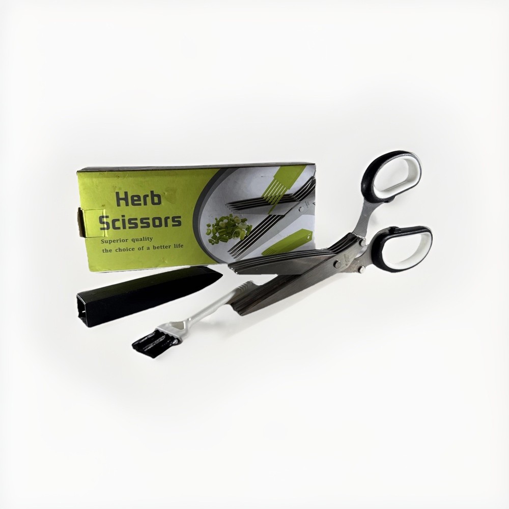 Herb Scissors Kitchen Utensil Cutting IOB