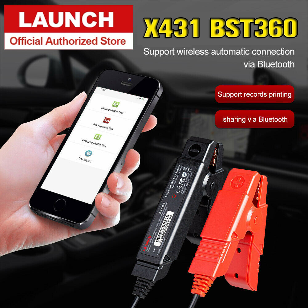 LAUNCH BST360 Car Battery Tester 6V 12V Load Tester Charging System Analyzer
