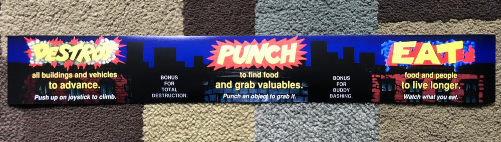 Rampage World Tour Instruction Card