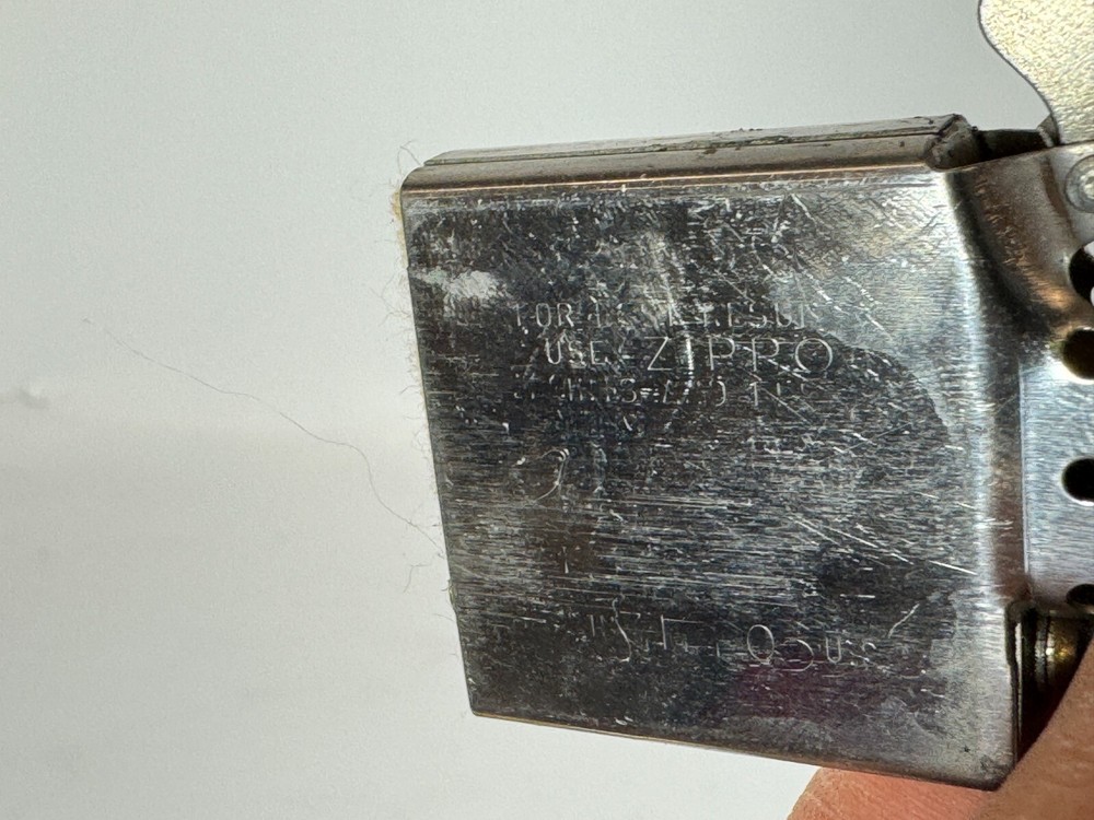 ZIPPO Classic Silver Chrome Model G IX USA Made Windproof Cigarette Lighter