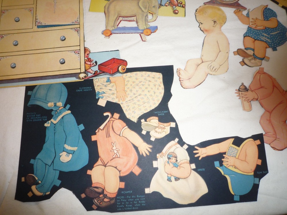 Paper Doll & Nursery pieces vintage