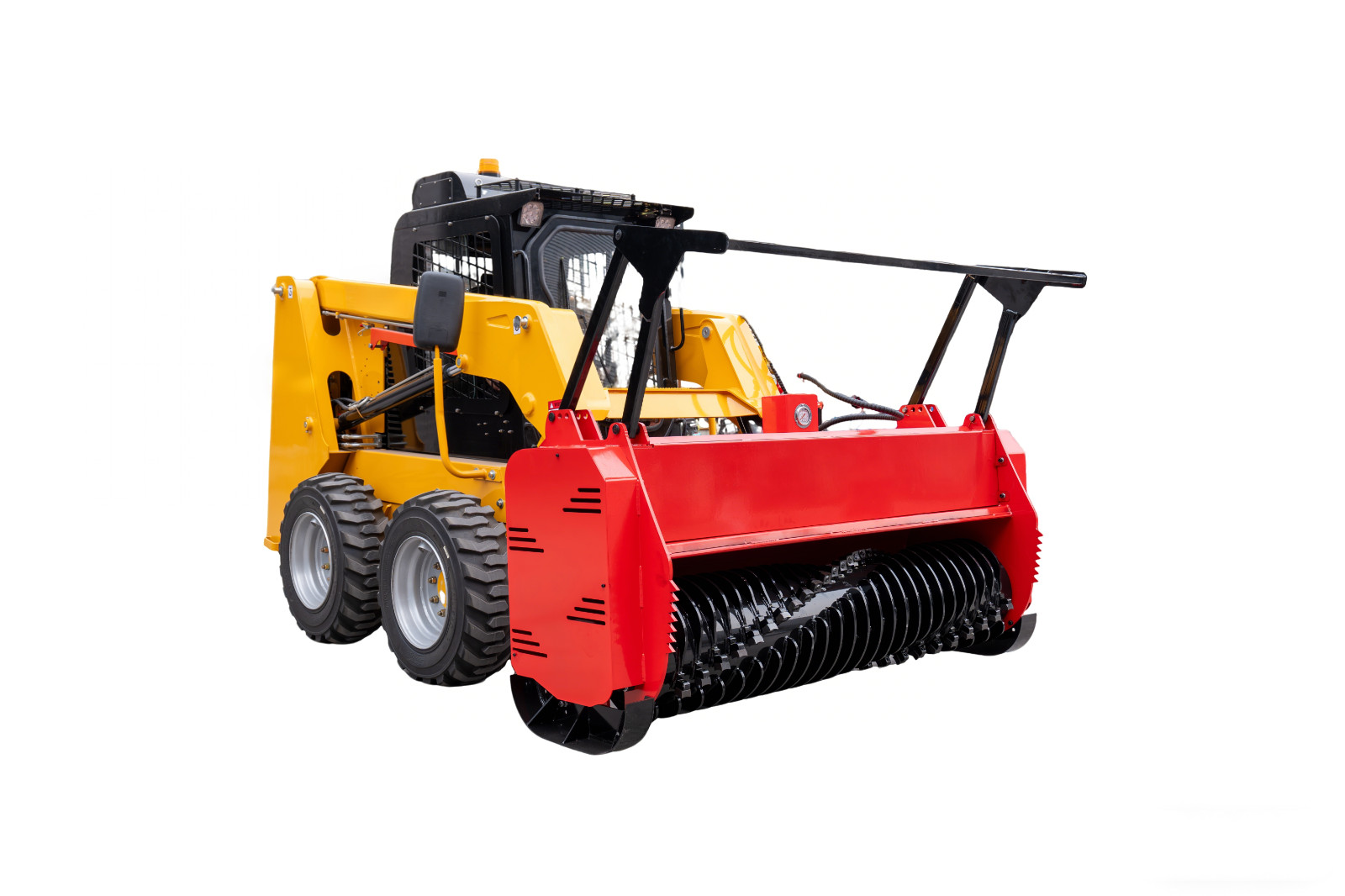 72" Drum Forestry Mulcher for Bobcat Skid Steer-Ideal for Brush & Land Clearing