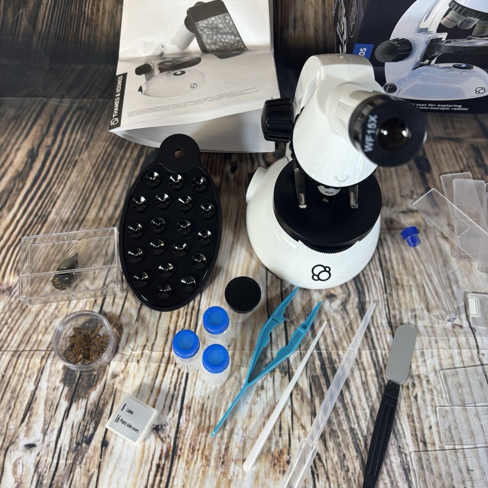 The Thames & Kosmos Microscope Essential STEM Tool with Smartphone Adapter Bugs