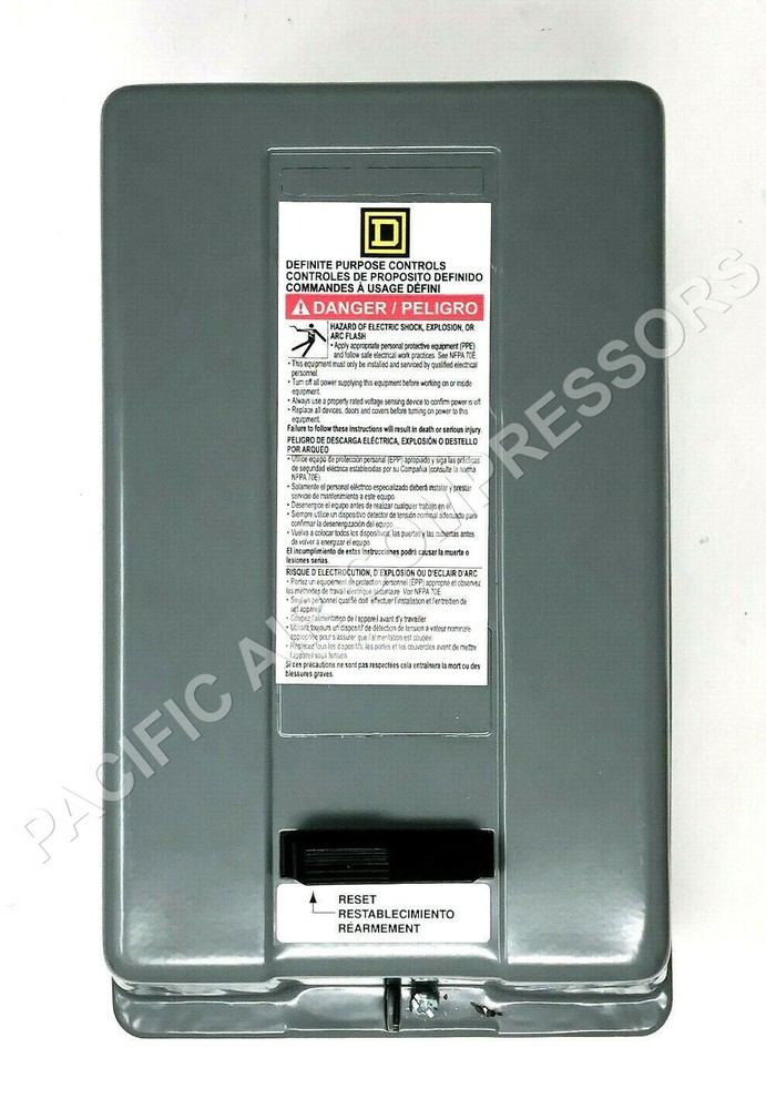 7.5HP SINGLE PHASE AIR COMPRESSOR MOTOR STARTER 208-240 VOLT 40 AMP