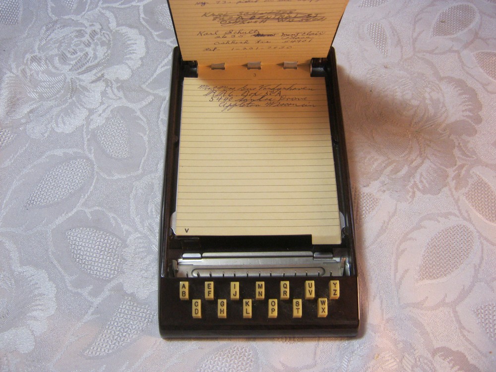 Art Deco Bakelite Autopoint Desktop Vintage Index