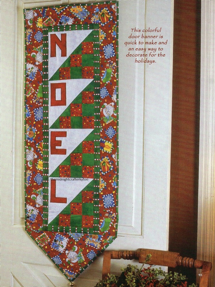 Noel Quilt Pattern Pieced/Applique MC
