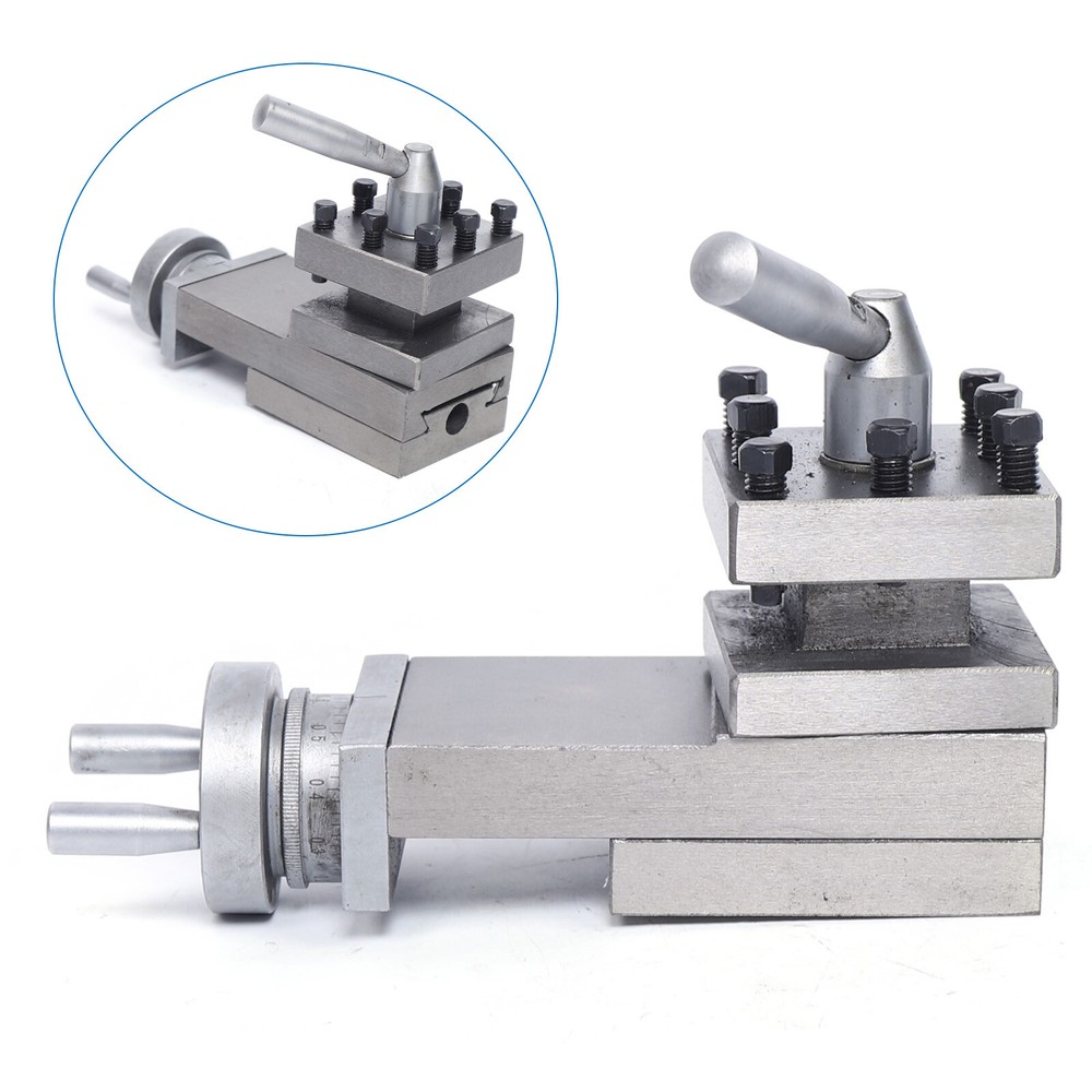 Mini Lathe Tool Post Assembly Holder – Quick Change Cast Iron Accessory