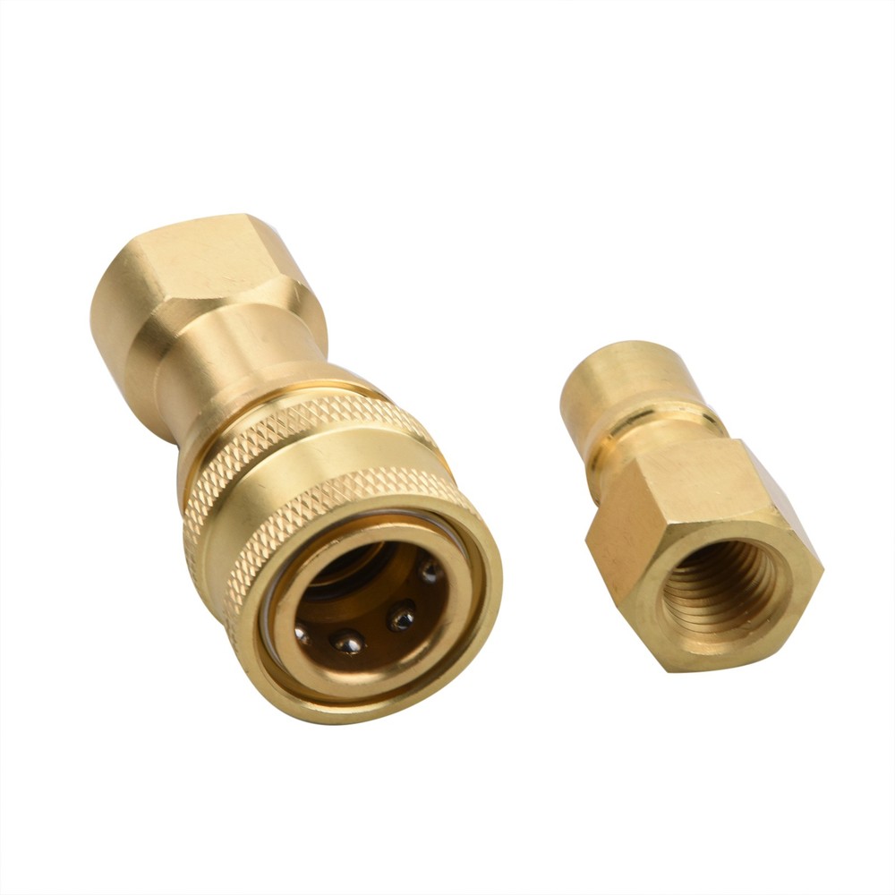 1Pack 1/4" Quick Disconnect Coupler Valve for Carpet Extractor Surface Cleaner