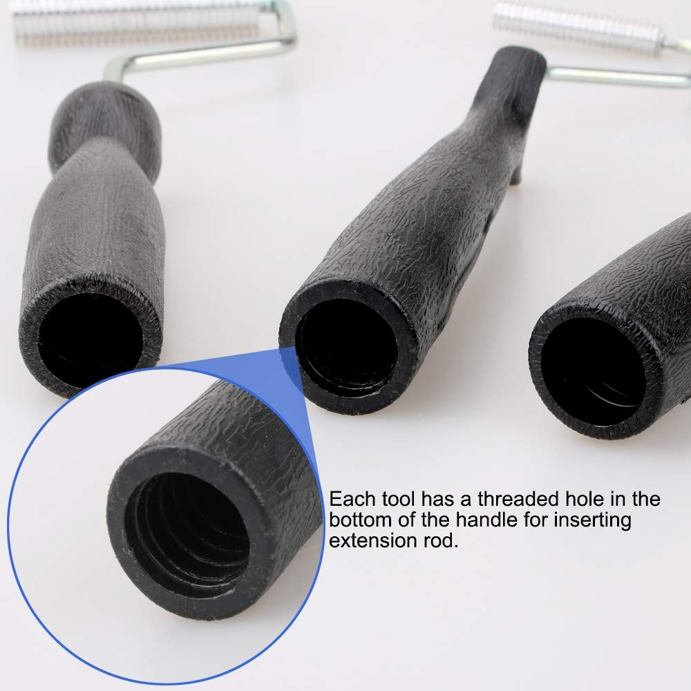 Fiberglass Roller Tools Kit, 4Pcs Bubble Paddle Tool Resin