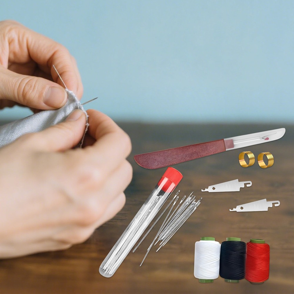 Travel Sewing Tool Set Thimble Needles Thread Hand Repair Tools