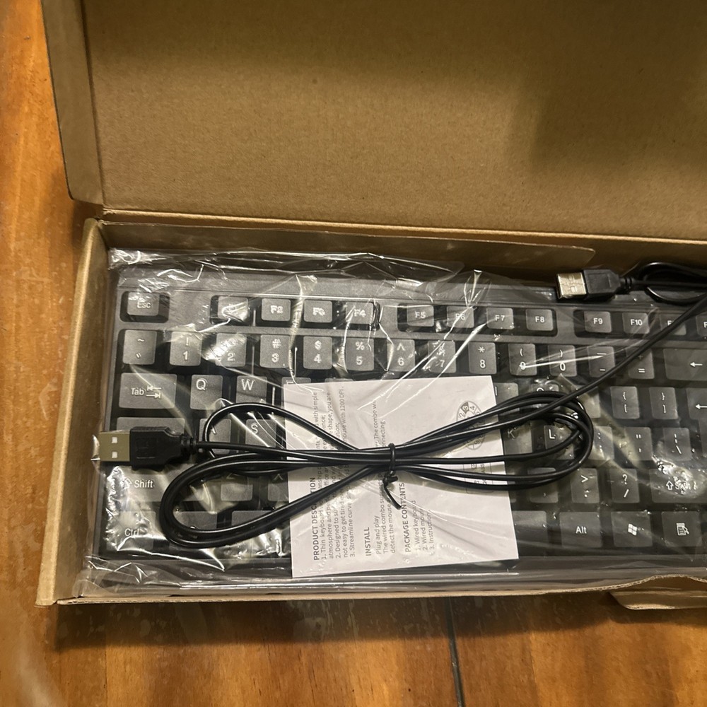 Genius KM-160 Wired Keyboard and Mouse Combo Black