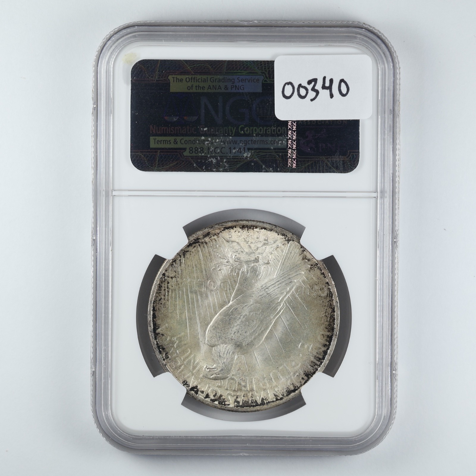 1922 Peace Dollar $1 NGC MS65 Toned