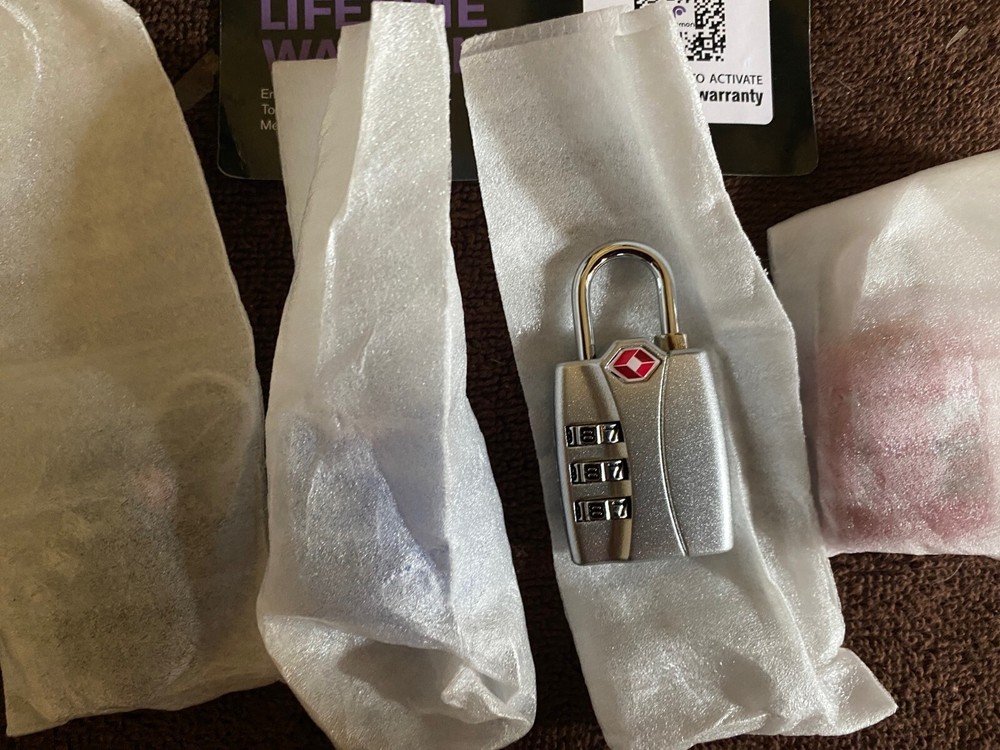 Fosmon TSA Accepted Luggage Locks, (4 Pack) Open Alert Indicator 3 Digit...