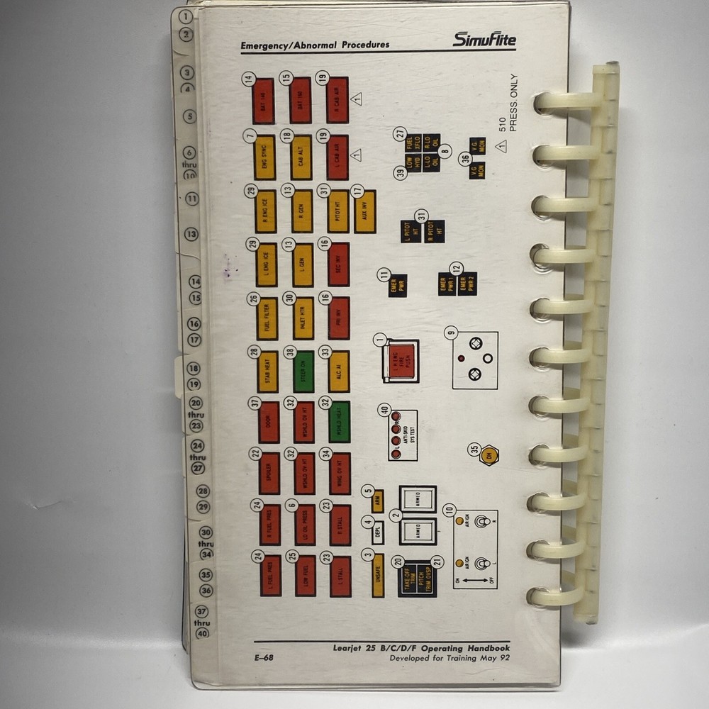LearJet 24 Operating Handbook SimuFlite