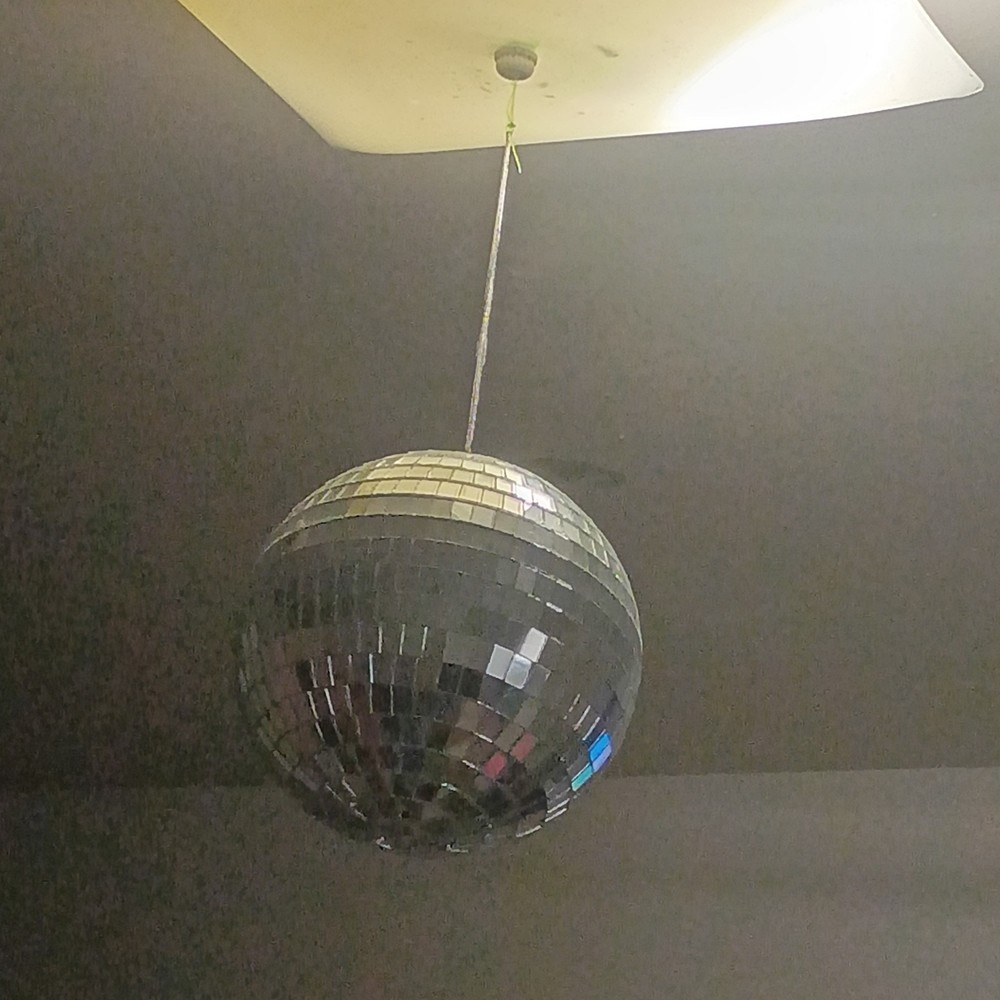 Silver Mirror Ball DJ Lighting Effect