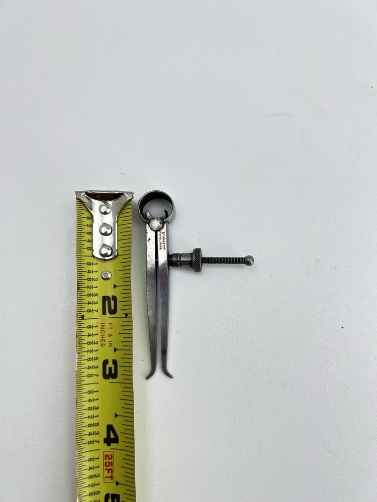 Starrett 73B 3” Yankee Spring-Type Inside Caliper, 3" Size, Quick Nut