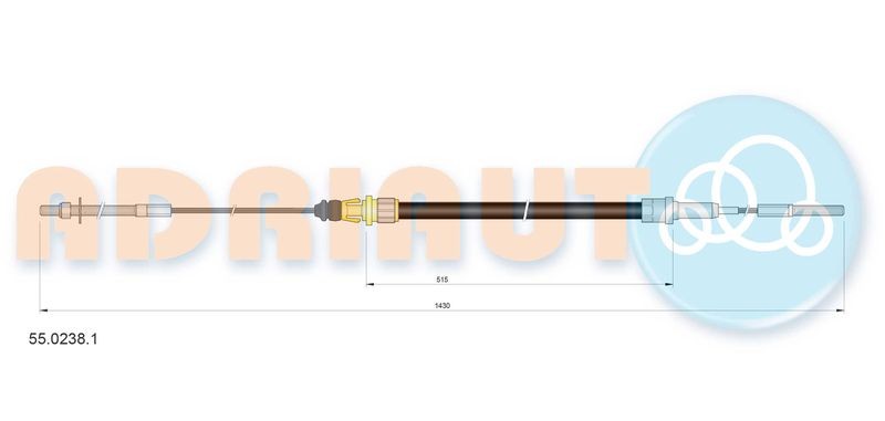 Cable Pull, parking brake ADRIAUTO 55.0238.1