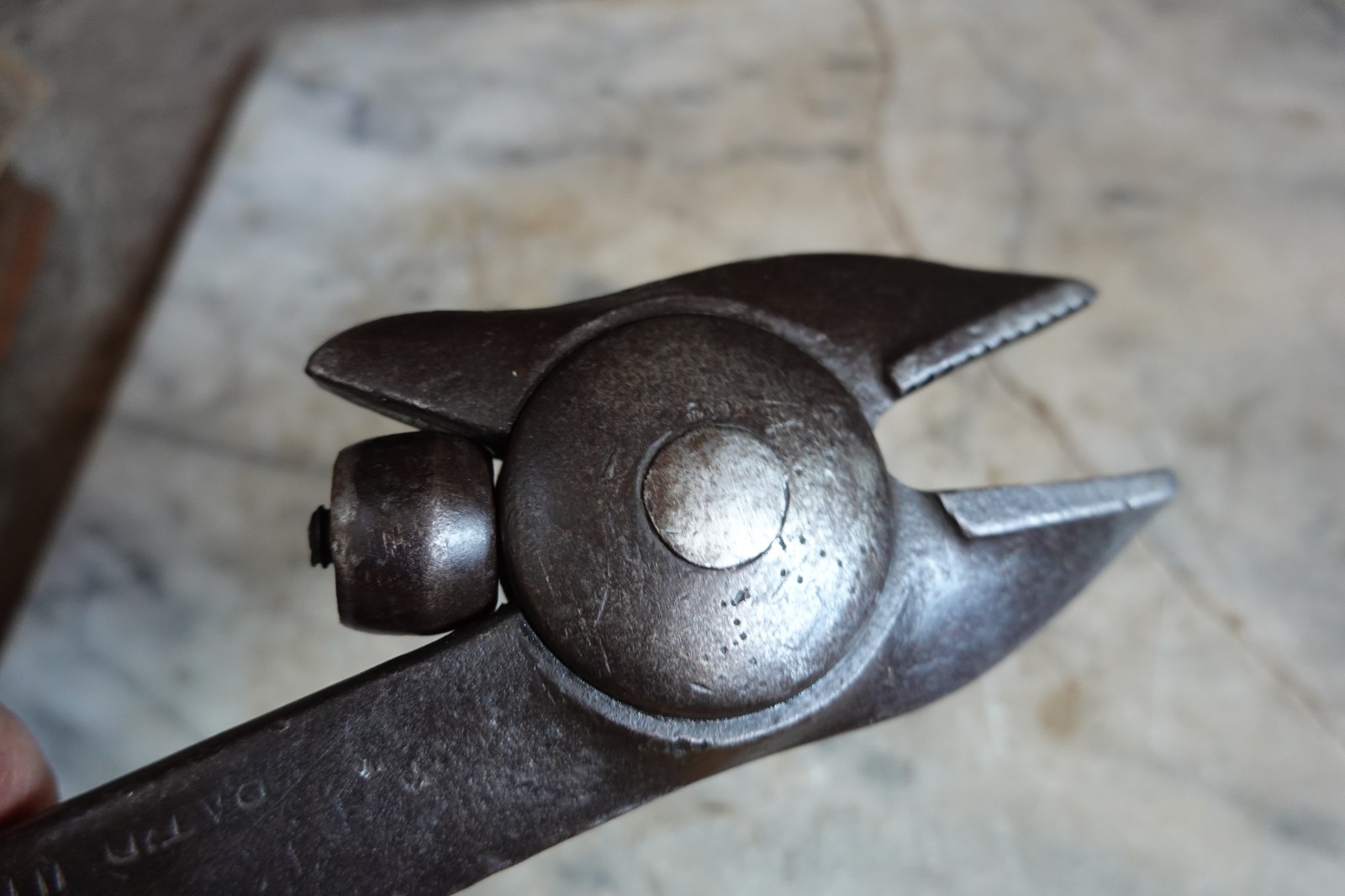 Antique "BOYNTON" ADJUSTABLE ALLIGATOR WRENCH Jun 14 1887 Mechanic Carpenter