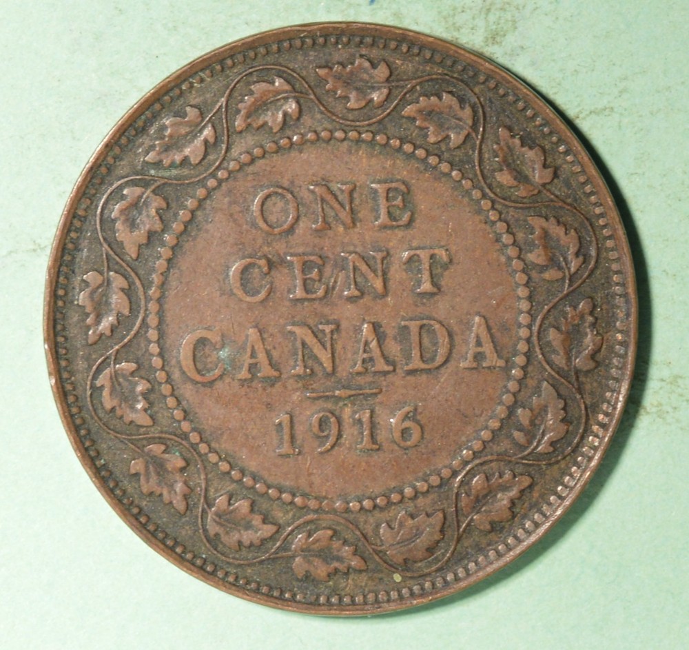 1916 - Canada Large Cent  - INV# X-191