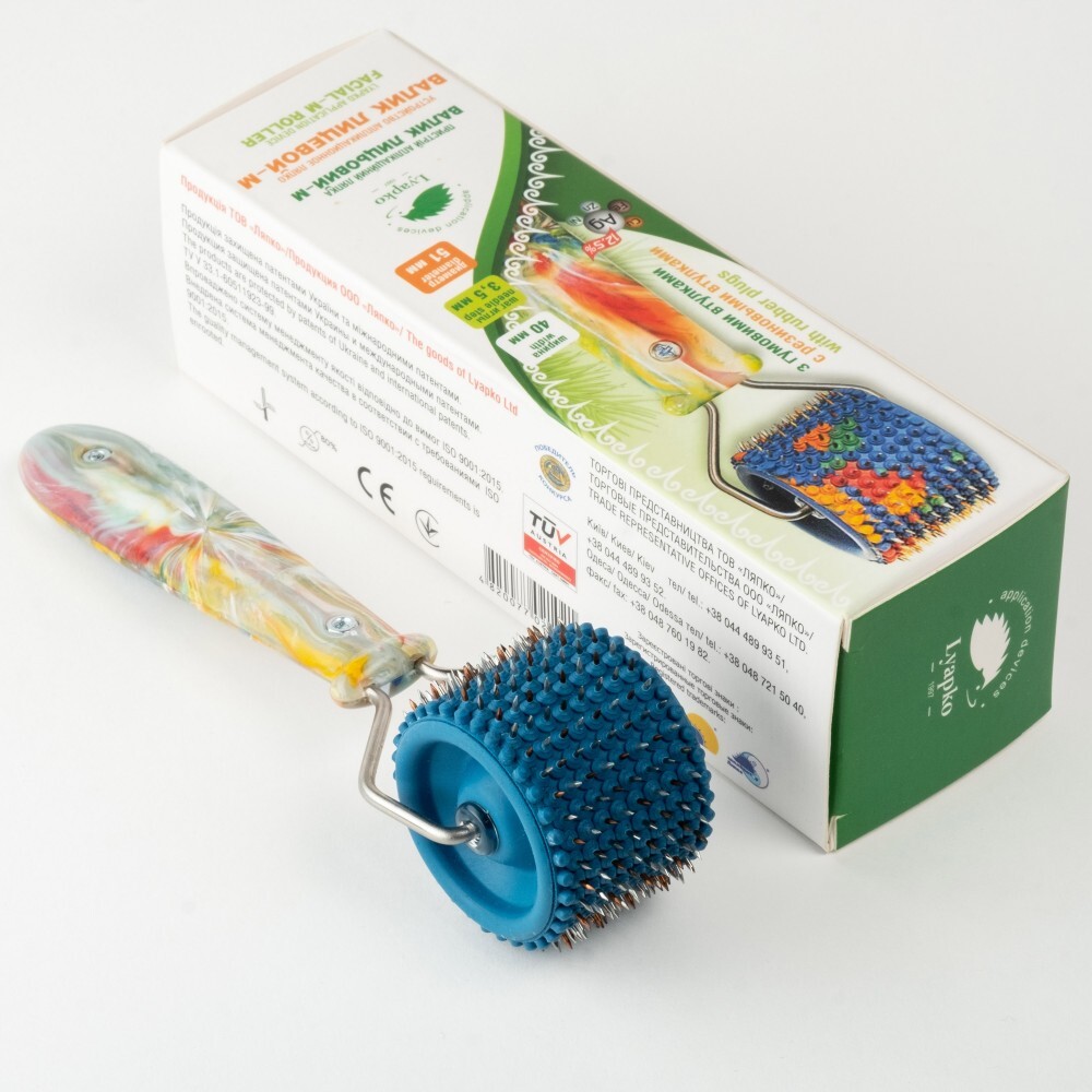 LYAPKO Acupuncture Face Roller Massager Needle Derma Roller Валик Ляпко
