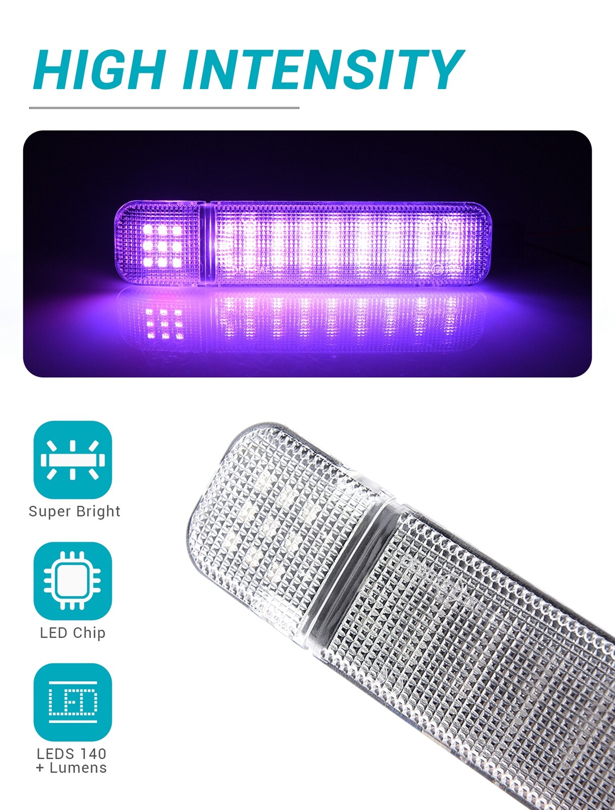 Pair LED Door Courtesy Light For Chevy Silverado Suburban Tahoe GMC Sierra Yukon