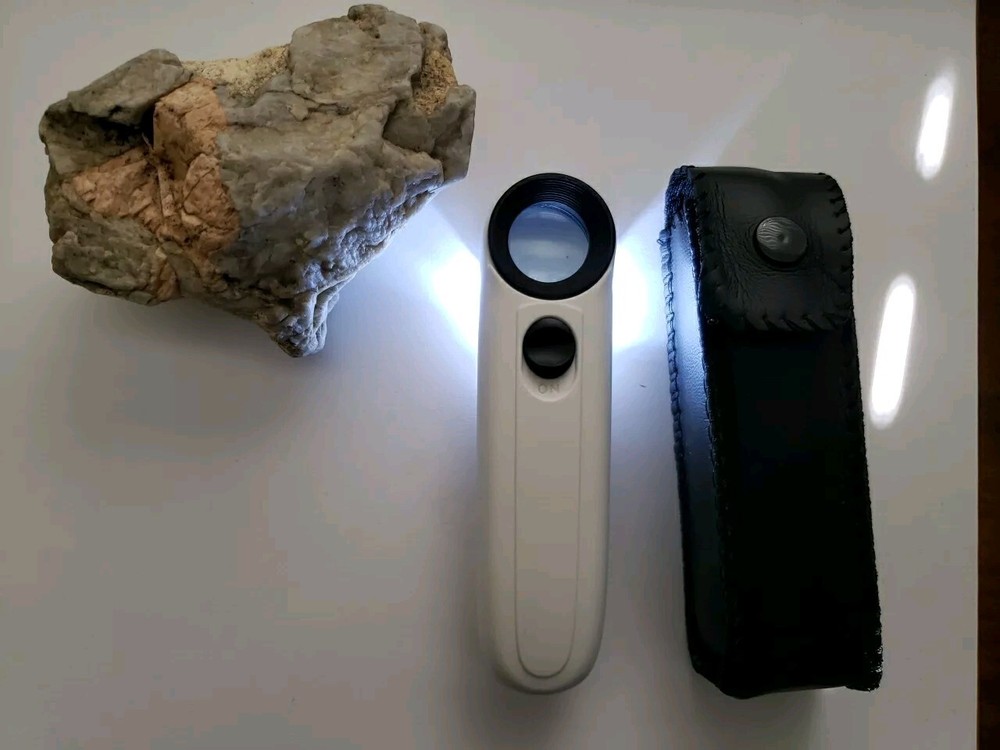Looking for Gold? 40X Magnifier with LED Light will easily see it!