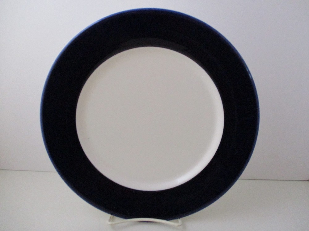 SHENANGO COBALT RIM RESTAURANT WARE DINNER PLATE - 10 1/4" 1110D