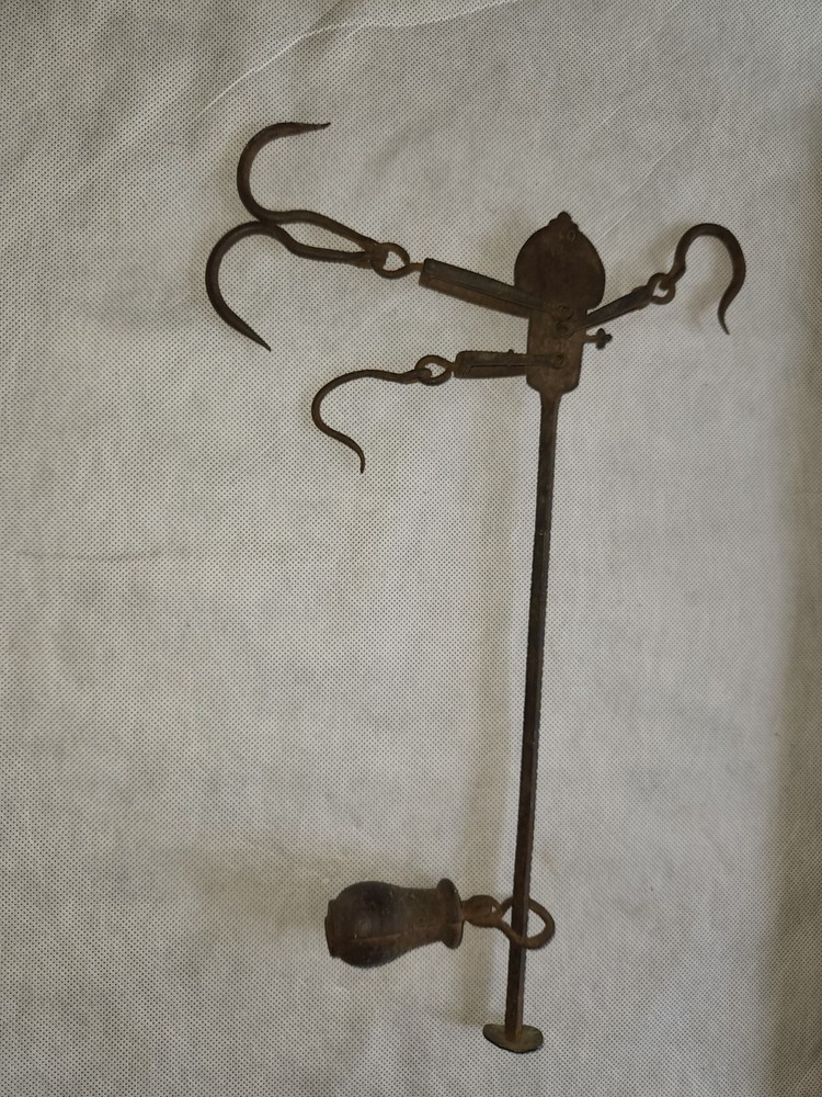 Antique Steelyard Beam Balance Scale