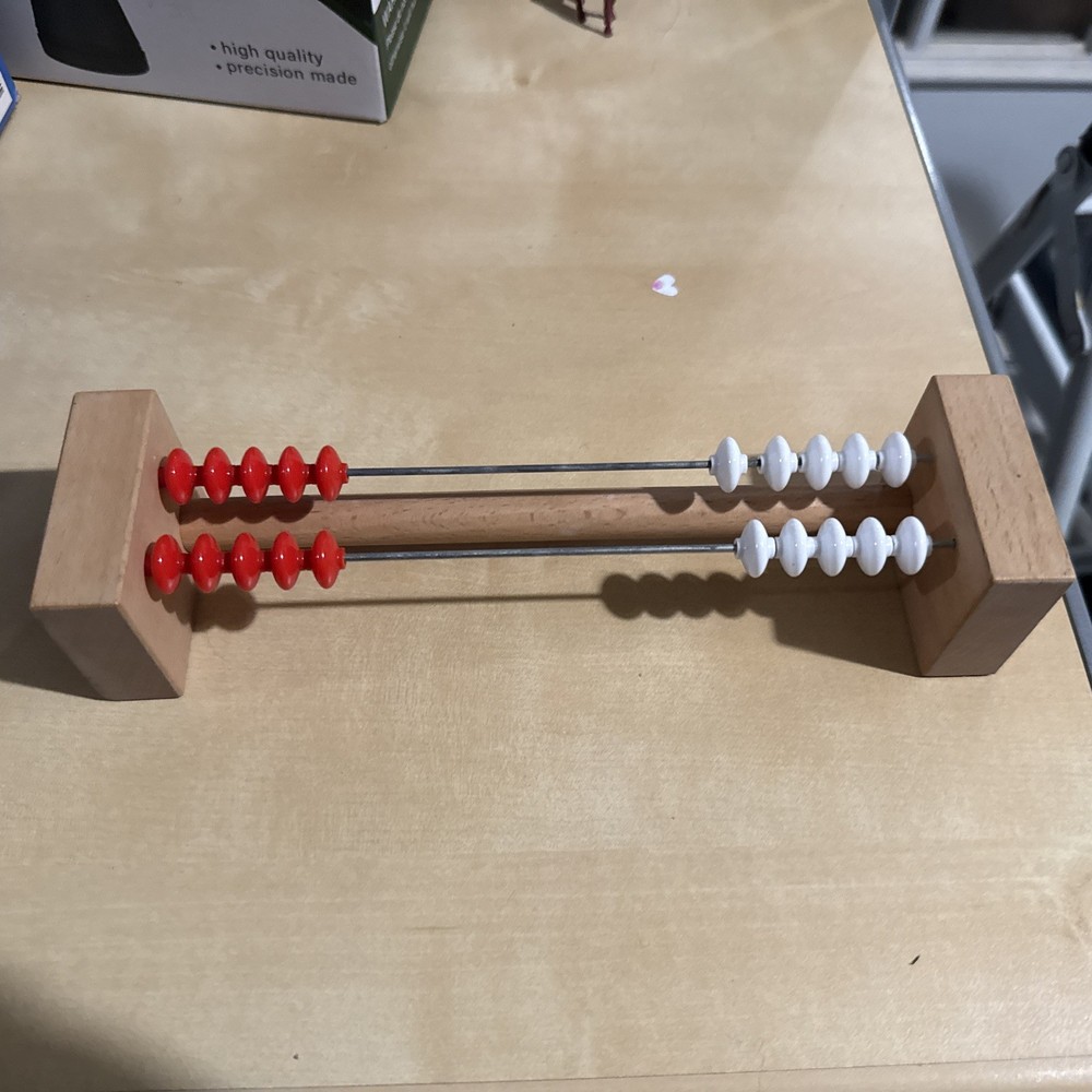 Thinking Frame ™ - Student Abacus 20 Bead Red White Early Math Counting Tool