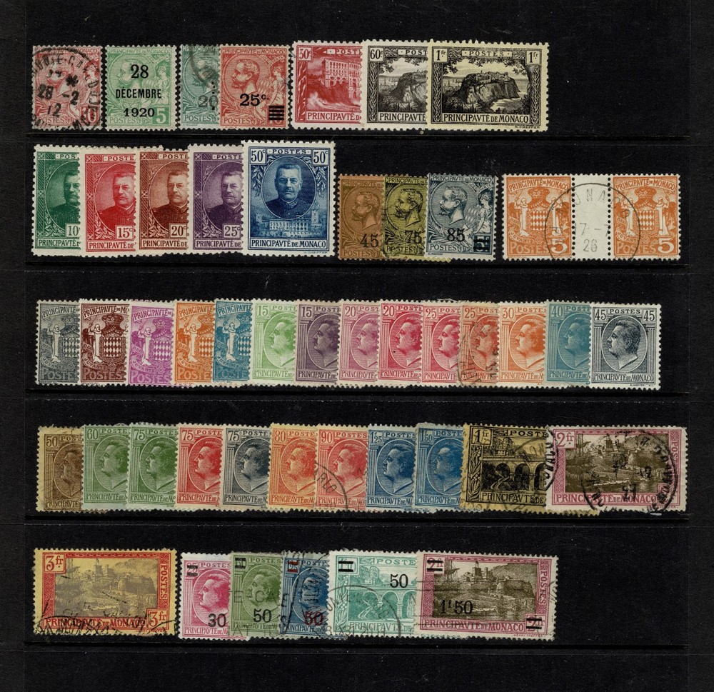 Monaco stamps lot, Mixed Used+Mint
