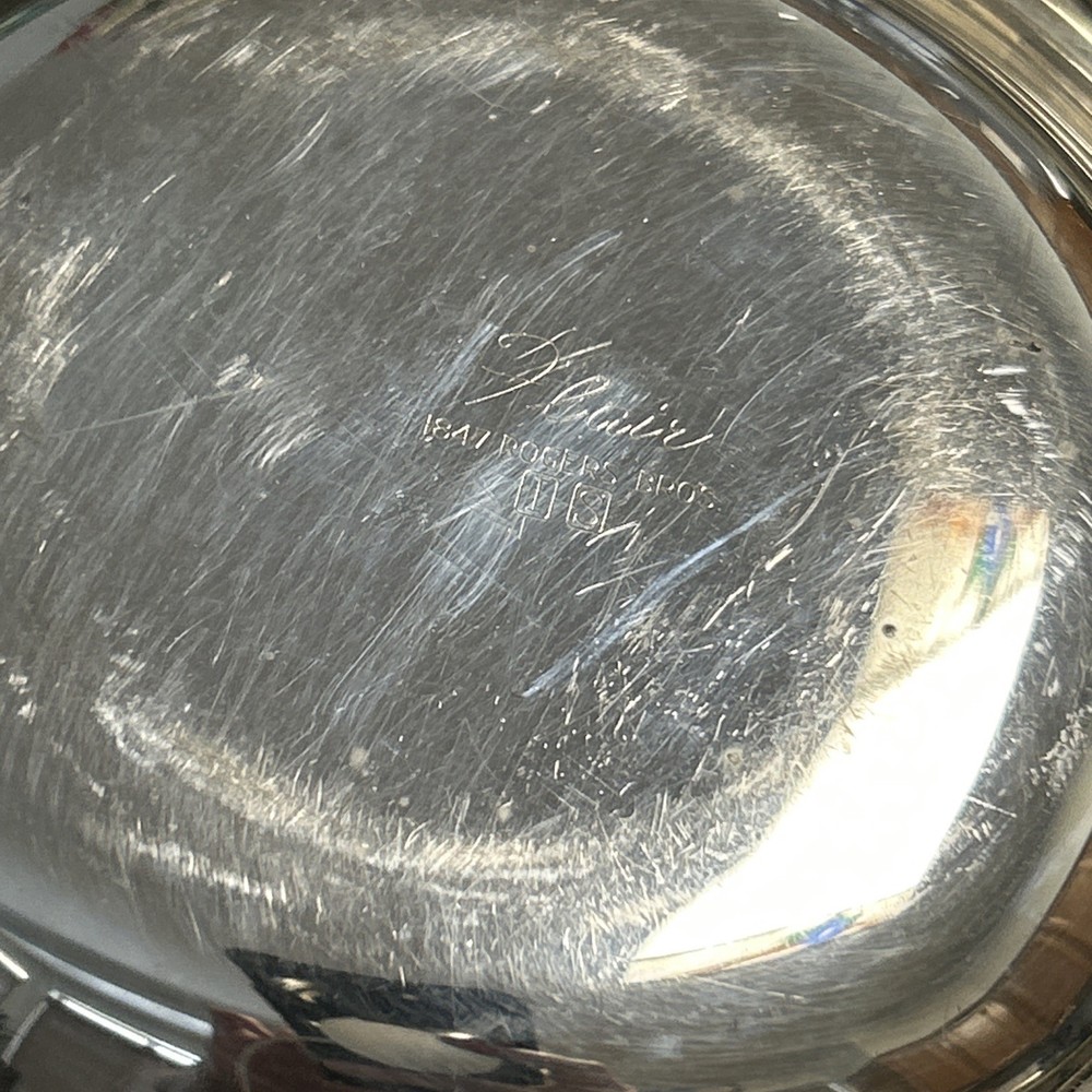 1847 Rogers & Bros Relish Dish And Spoon FLAIR Art Deco Modern I S Silverplate