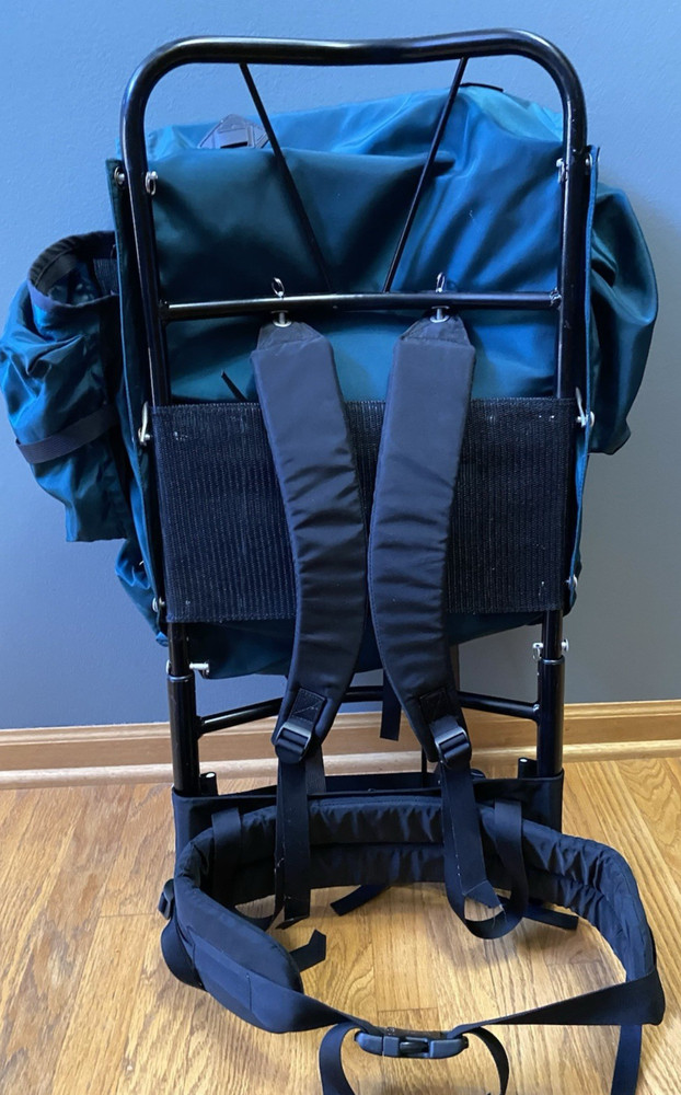 Vintage Kelty Yukon Frame Green Pack Medium Adjustable Height Hiking Backpack 3