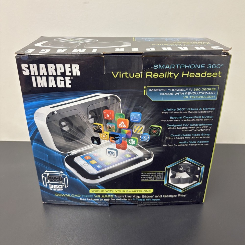 Sharper Image Smartphone 360 Virtual Reality Headset (New)