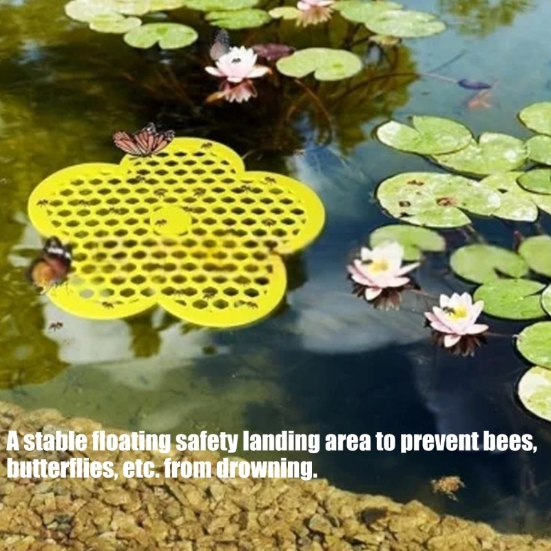 Floating Pollinator Watering Stations Foam Bees Baths Garden Ecosystem Support