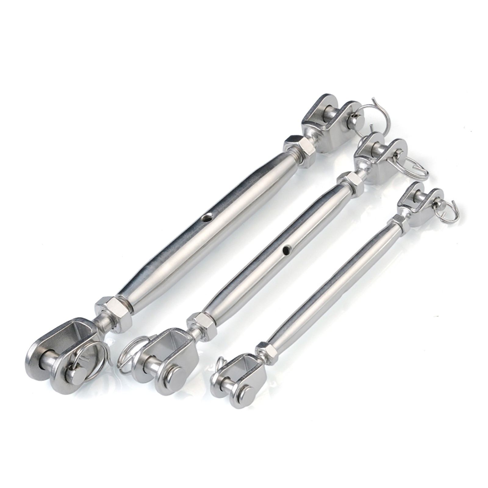 T316 Stainless Steel Jaw/Jaw Closed Body Turnbuckle, 3/16" 1/4" 1/3" 3/8" - 1"
