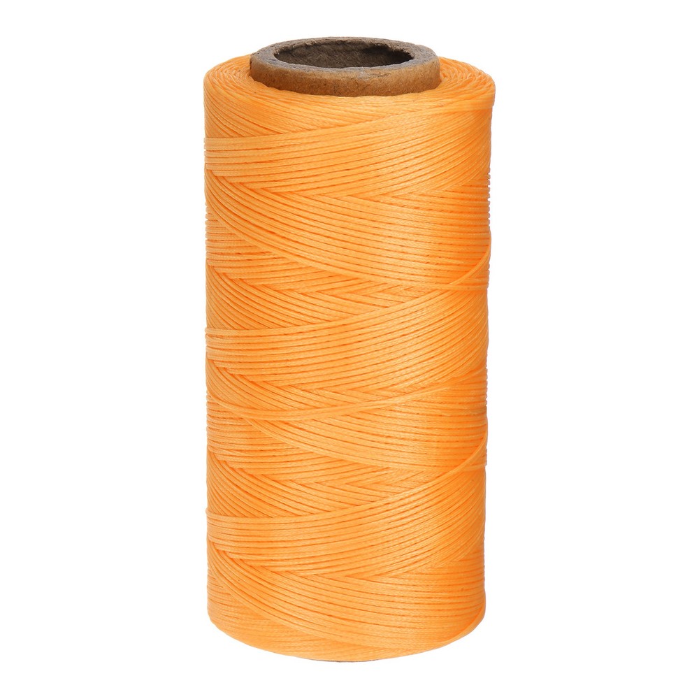 150D Waxed Thread 284 Yards Polyester Leather Sewing Waxed String Orange Yellow