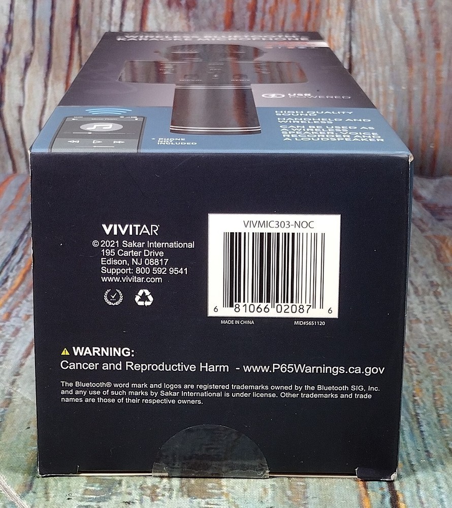 Vivitar Wireless Bluetooth Karaoke Microphone - BRAND NEW