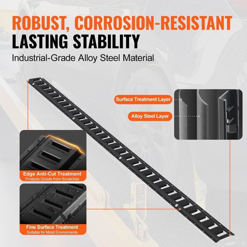 E Track Tie-Down Rail Kit 18PCS 5' E-Tracks Set 2000 lbs High Load Capacity