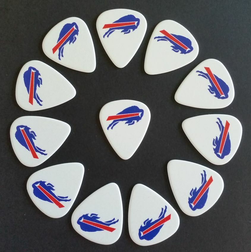 Buffalo Bills Guitar Picks (12 picks) - (Quantity Discount Available)